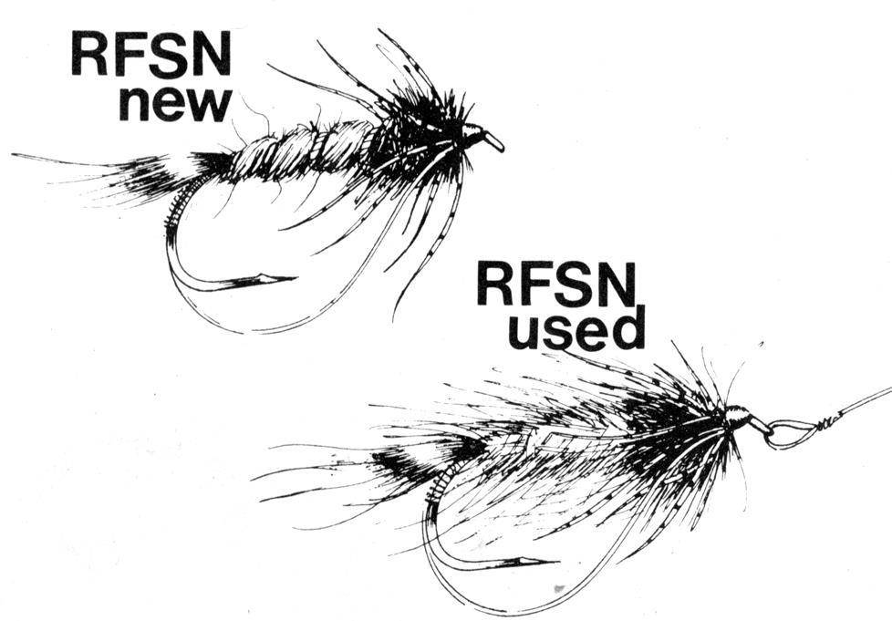 Illustration of Dave Whitlock's Red Squirrel-Hair Nymph.