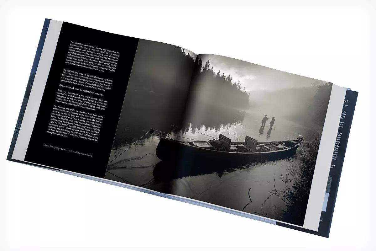 Shot of interior pages of Matt Harris book The Fish of a Lifetime