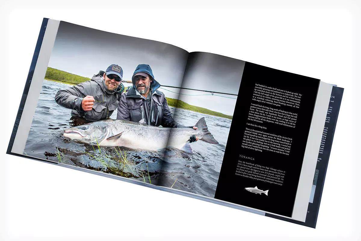 Shot of interior pages of Matt Harris book The Fish of a Lifetime