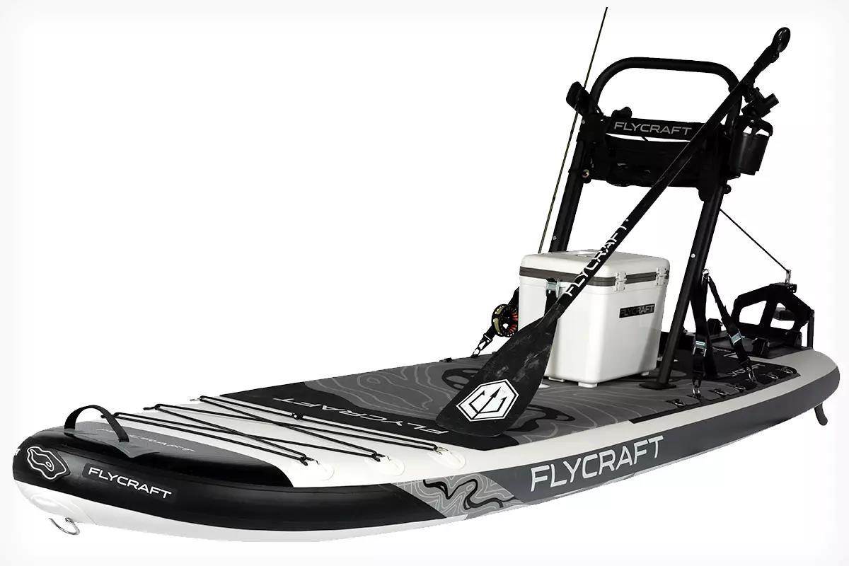 Studio photo of a Flycraft Mountain SUP Pro Fish