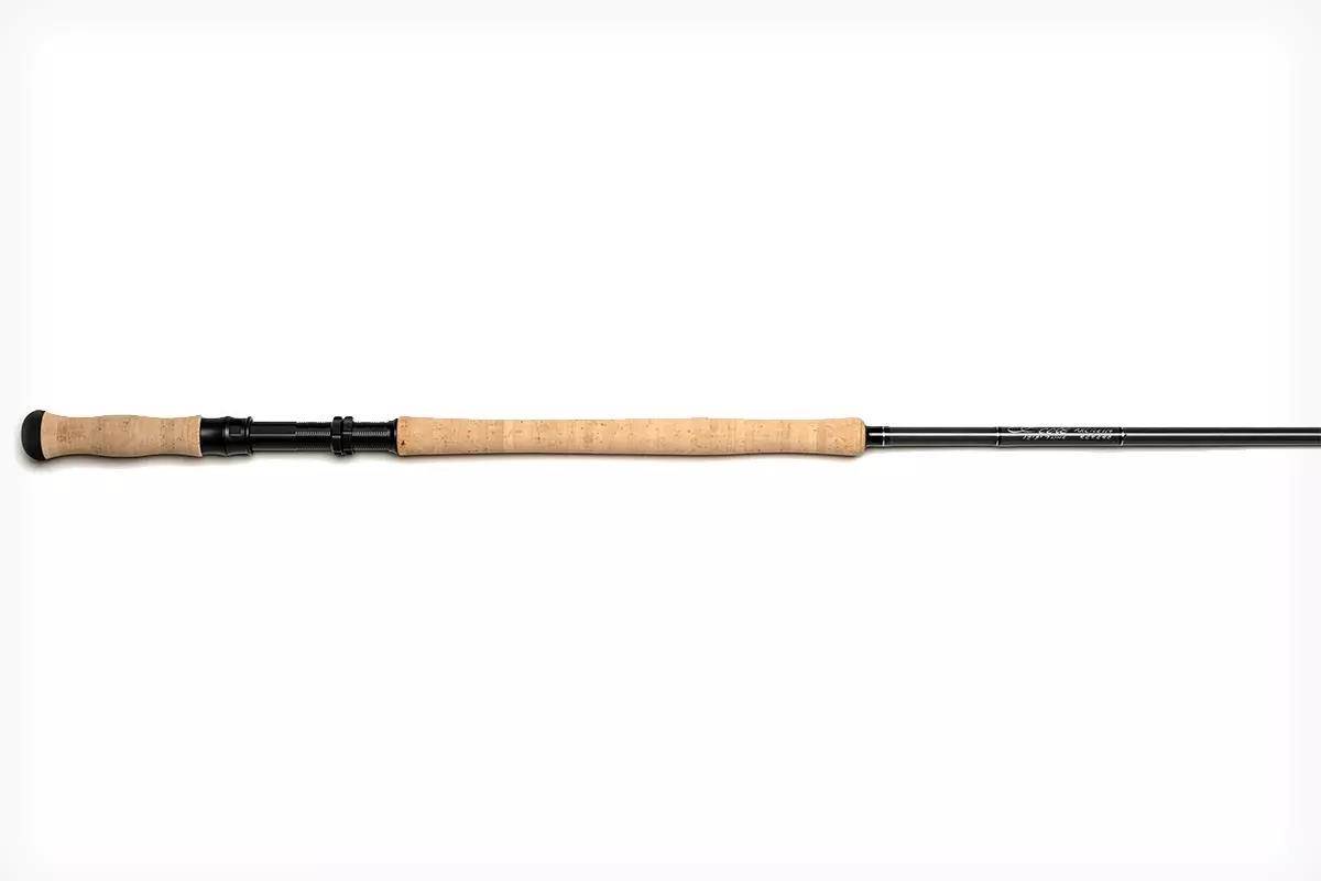 Studio photo of the butt section of a fly rod.