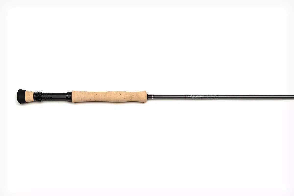 Studio photo of the butt section of a fly rod.