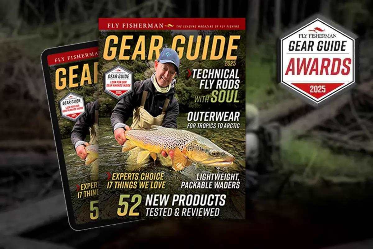 Cover of the 2025 Fly Fisherman Gear Guide. 