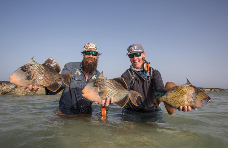 Chasing Triggerfish on the Nubian Flats