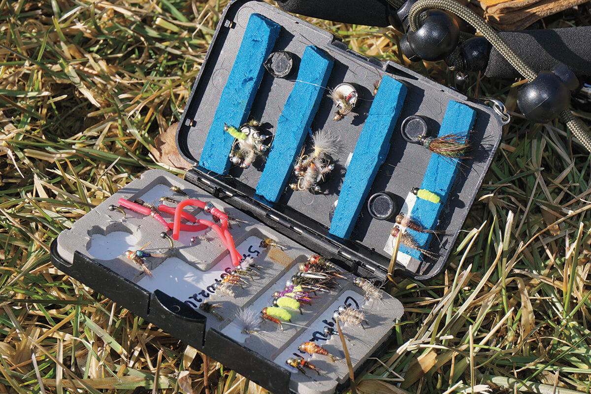 Fly fishing fly box, organization